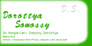 dorottya somossy business card